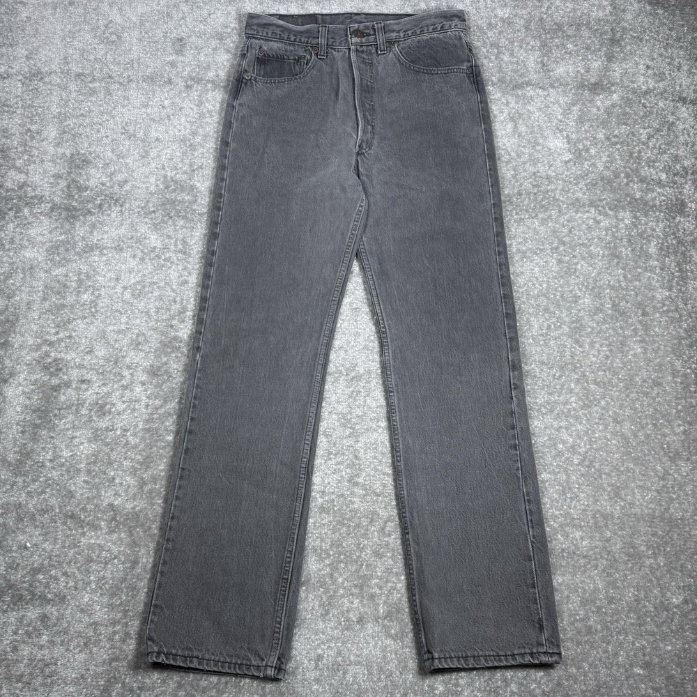 Vintage Levi's 501 Jeans Men's 32x32 (Fits 29x31) Gray Red Tab USA‎ Made